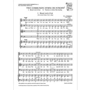 Two Communion Hymns or IntroitsVocal score by Pearsall Robert for SATB
