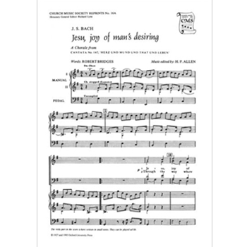 Jesu joy of man's desiringSATB vocal score by Bach Johann Sebastian for SATB