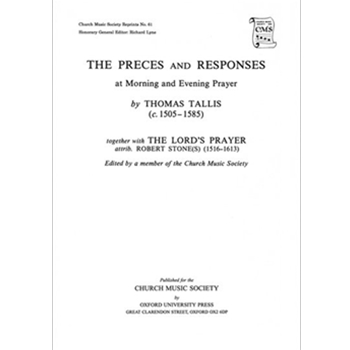 Preces and ResponsesSAATB vocal score by Tallis Thomas for SATB