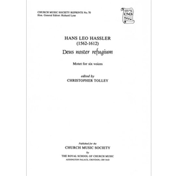 Deus noster refugiumVocal score by Hassler Hans Leo for SATB