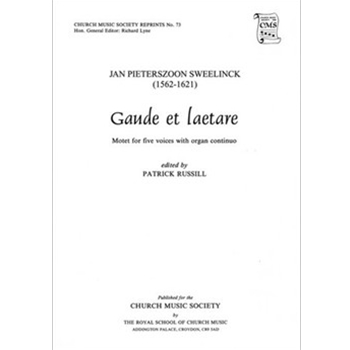 Gaude et laetareVocal score by Sweelinck Jan P for SATB