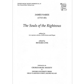 The souls of the righteousVocal score by Nares James for SATB