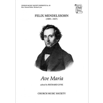 Ave MariaVocal score by Mendelssohn Felix for SATB