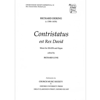 Constristatus est Rex DavidVocal score by Dering Richard for SATB