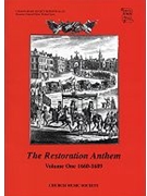The Restoration Anthem Volume 1 1660-1689Vocal score by Various for SATB