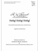 Heilig HeiligVocal score by Pearsall Robert for SATB