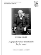 Magnificat and Nunc dimittis in Gfor five voicesVocal score by for
