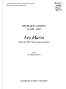 Ave MariaVocal score by Dering Richard for SATB