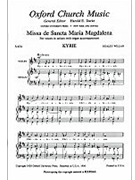 Missa de Sancta Maria Magdalena in DVocal score by Willan Healey for Unison