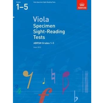 Viola Specimen Sight-Reading Tests, ABRSM Grades 1-5 from 2012