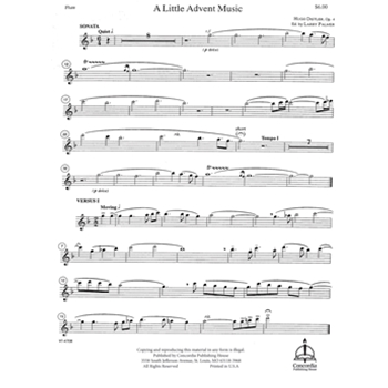 A Little Advent Music (Flute)