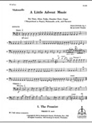 A Little Advent Music (Violoncello) by Hugo Distler for