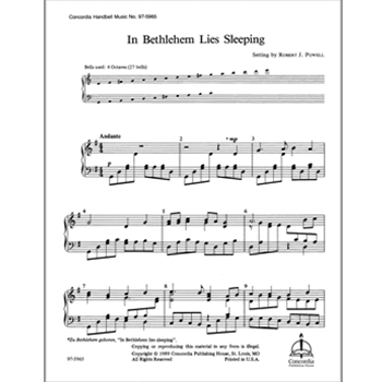 In Bethlehem Lies Sleeping