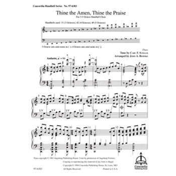 Thine the Amen, Thine the Praise