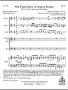 Our Father Who in Heaven Reigns (Full Score) by Bunjes Paul G Paul G. Bunjes Donal for 2-Part