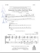 Immortal Invisible God Only Wise by - Behnke John A - for Handbells 3-5 Octave