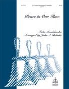 Peace in Our Time by Mendelssohn Felix - Behnke John A - for Handbells 3-5 Octave