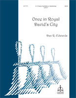 Once in Royal David's City by Gauntlett Henry John - Edwards Dan R - for Handbells 2-3 Octave