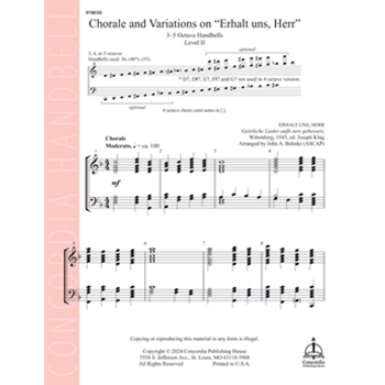 Chorale and Variations on Erhalt uns, Herr"