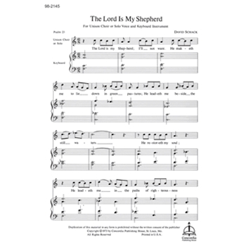 The Lord Is My Shepherd (Schack)