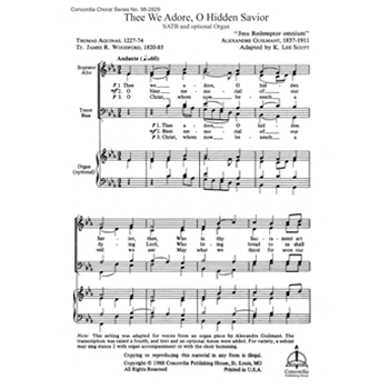 Thee We Adore, O Hidden Savior (Scott)