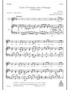 Lord Of Feasting And Of Hunger by Edwards Rusty - Schalk Carl - for SATB