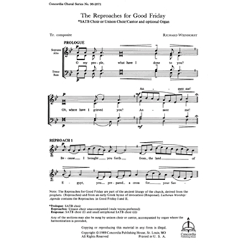 The Reproaches for Good Friday