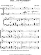 Thee Lord Would I Serve by Bender Mark for SATB