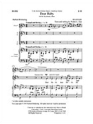 Dear Baby by Pelz Walter for SATB