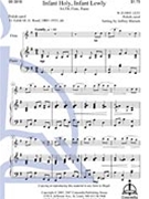 Infant Holy Infant Lowly by - Blersch Jeffrey - for SATB