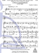 New Commandment by Ashdown Franklin D for SATB