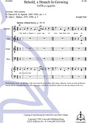 Behold A Branch Is Growing by Herl Joseph for SATB