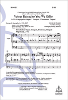 Voices Raised To You We Offer by - Blersch Jeffrey - for SATB