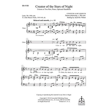 Creator of the Stars of Night (Weber)