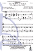 Now Thank We All Our God by Cruger Johann - Hildebrand Kevin - Rinckart/Winkworth for SATB and Organ