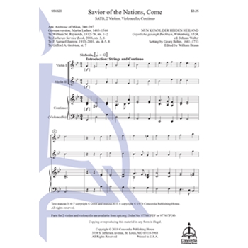 Savior of the Nations, Come (Bohm)