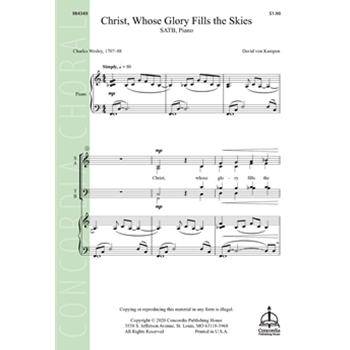 Christ, Whose Glory Fills the Skies (von Kampen)