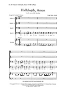 Hallelujah Amen by Handel George Frideric - Davison A T - for TTB/TBB/TTBB