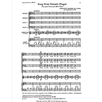 Song from Ossian's Fingal, Op.17/4