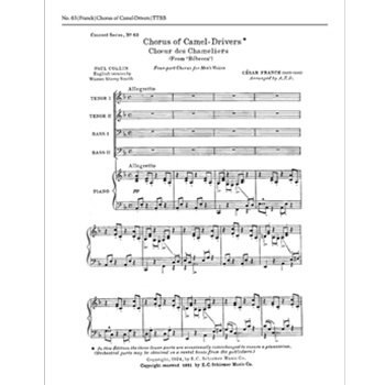 Rebecca: Chorus of Camel Drivers (Choeur des Chameliers)