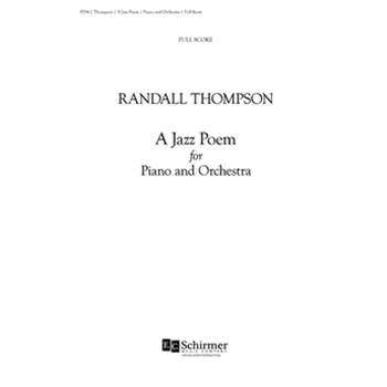 A Jazz Poem for Piano & Orchestra (Additional Full Score)