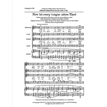 Cantata 140: Now Let Every Tongue Adore Thee!