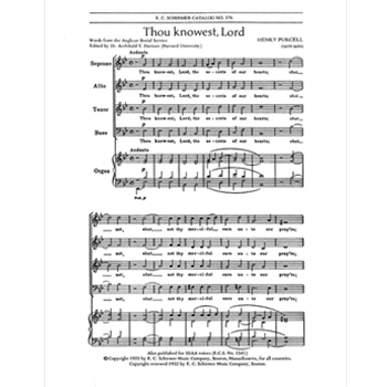 Thou Knowest, Lord