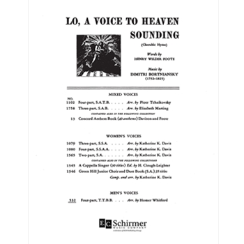 Lo, a Voice to Heaven Sounding (Cherubic Hymn)