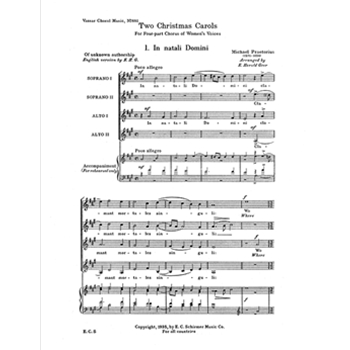 Two Christmas Carols (In natali Domini: Psallite unigenito)