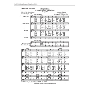 Marienlieder: 6. Magdalena