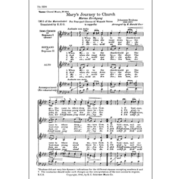 Marienlieder: 2. Mary's Journey to Church (Marias Kirchgang)