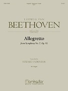 Allegretto from Symphony No. 7 Op. 92 by Beethoven Ludwig van - Forster Stuart - for Organ