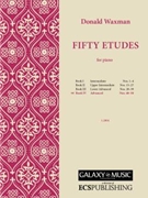 50 Etudes Book 4 by Waxman Donald for Piano method