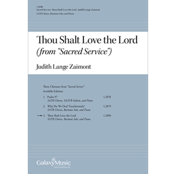 Sacred Service: Thou Shalt Love the Lord